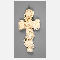 Feiner Kreuzanhänger Elfenbein111