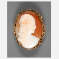 Brosche Gründerzeit mit Kamee111