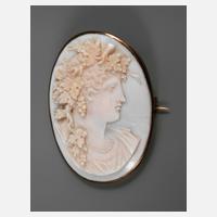 Brosche mit feiner Muschelkamee111