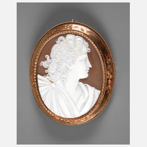 Feine Brosche mit Kamee