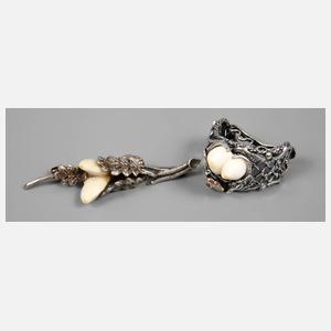 Zwei Teile Grandelschmuck