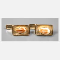 Paar Manschettenknöpfe mit Grandelbesatz111