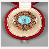 A. E. Köchert/Wien, Brosche mit persischem Türkis111