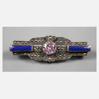 Brosche mit Markasiten und Schmucksteinen111