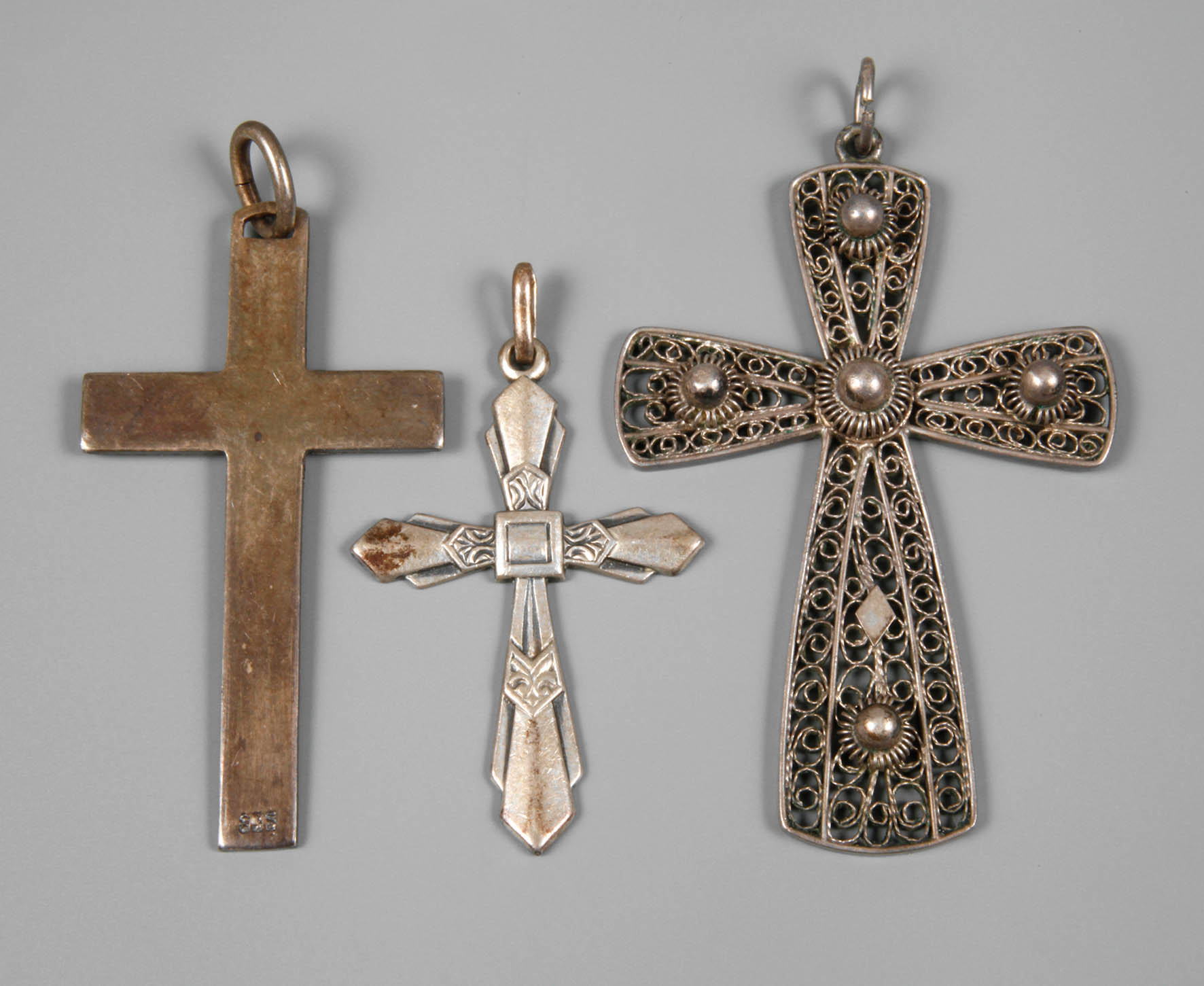 Konvolut Kreuzanhänger