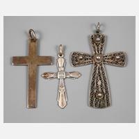 Konvolut Kreuzanhänger111