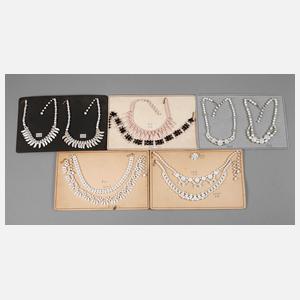 Konvolut Porzellanketten