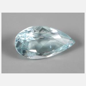 Aquamarintropfen, ca. 6,95 ct
