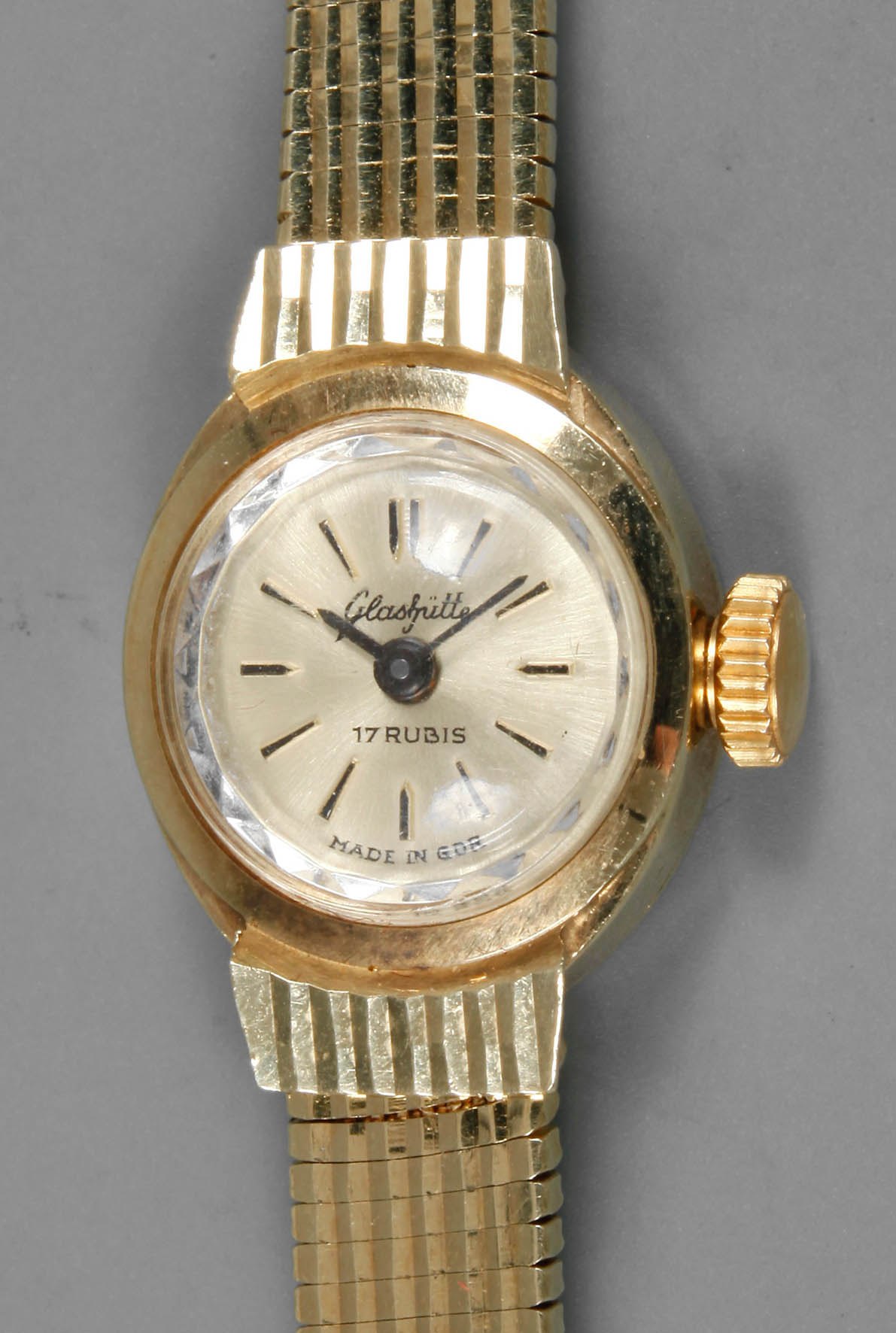 Damenarmbanduhr Glashütte Gold 585