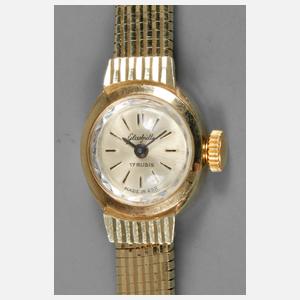 Damenarmbanduhr Glashütte Gold 585