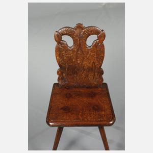 Brettstuhl mit Doppeladler