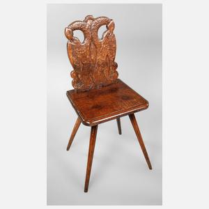 Brettstuhl mit Doppeladler