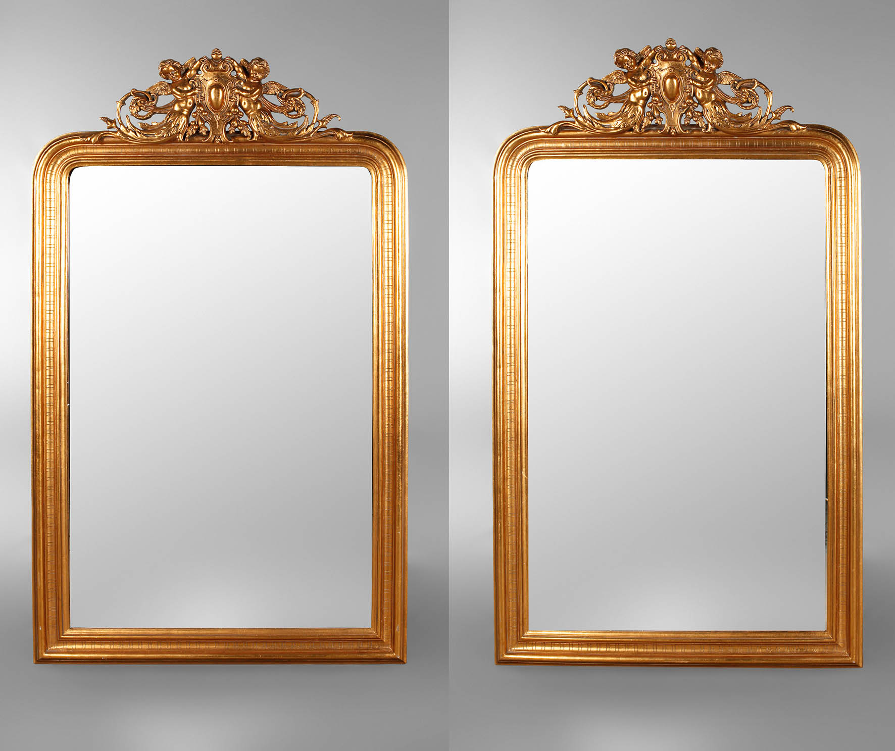 Paar große Wandspiegel