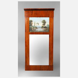 Biedermeierspiegel mit Gouache