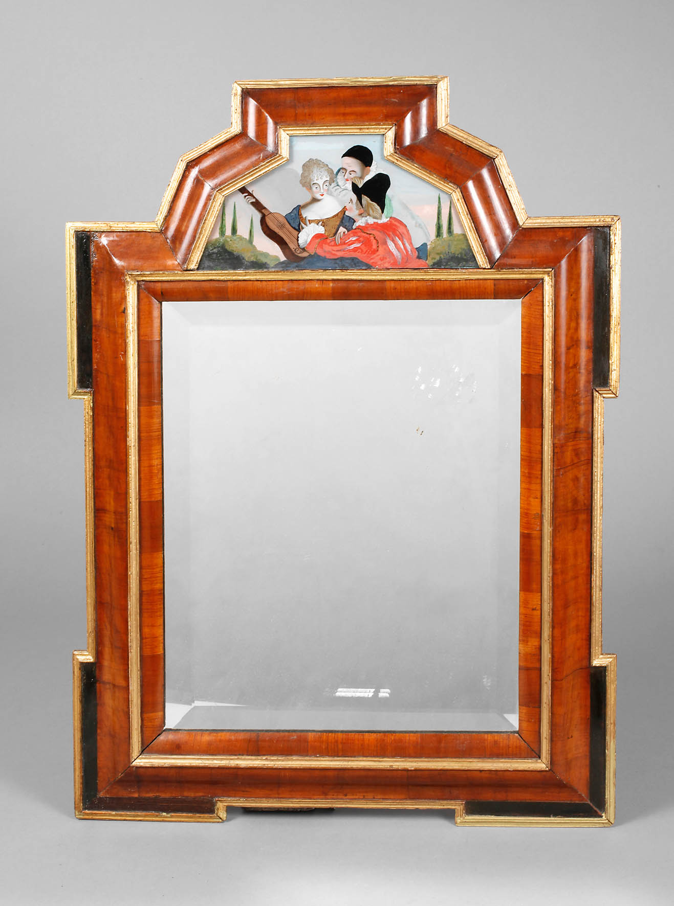 Spiegel mit erotischer Darstellung