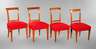 Vier Biedermeierstühle