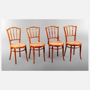Vier Bugholzstühle Thonet
