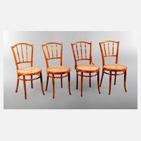 Vier Bugholzstühle Thonet111
