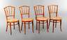 Vier Bugholzstühle Thonet