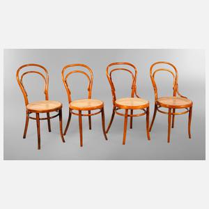 Vier Stühle Thonet