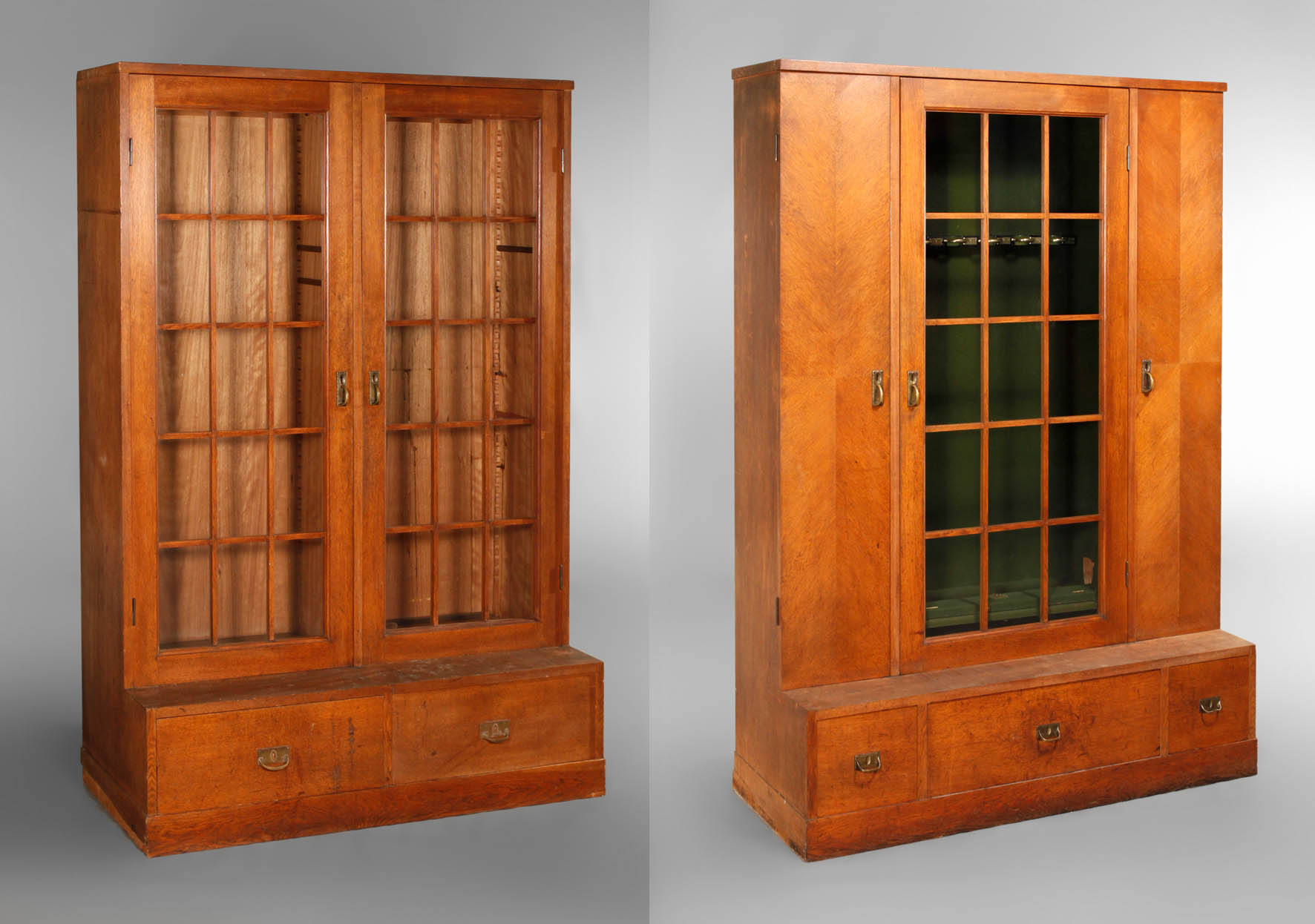 Gewehrschrank und Bücherschrank