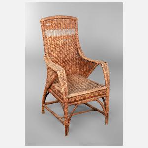 Korbsessel Jugendstil