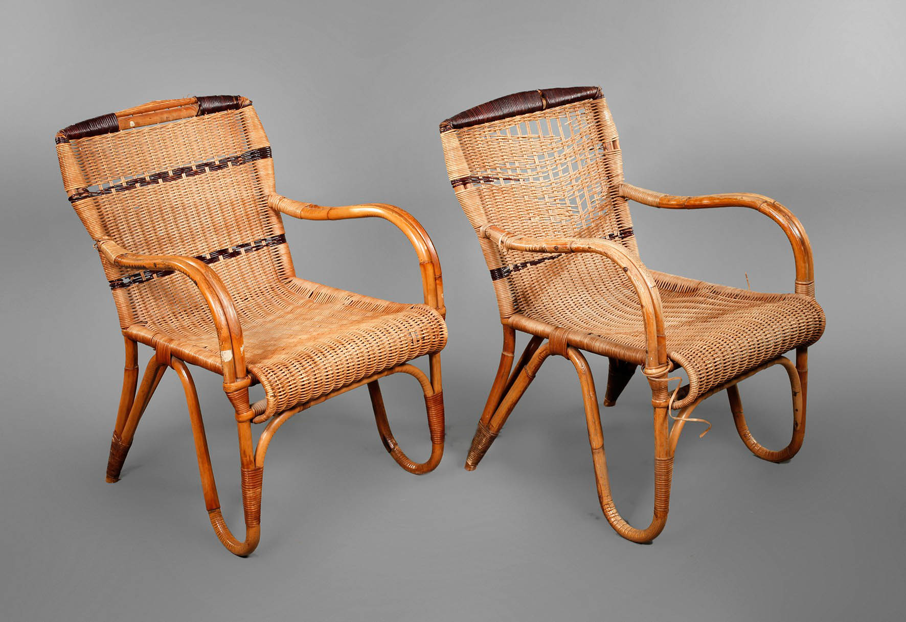 Paar Korbsessel