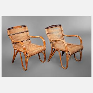 Paar Korbsessel