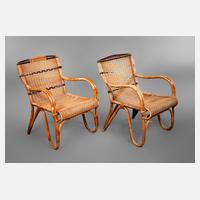 Paar Korbsessel111