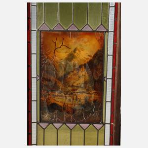 Paar Bleiglasfenster