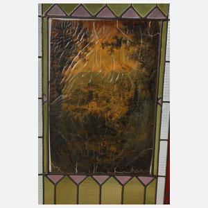 Paar Bleiglasfenster