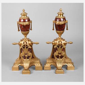 Paar prächtige Kaminböcke