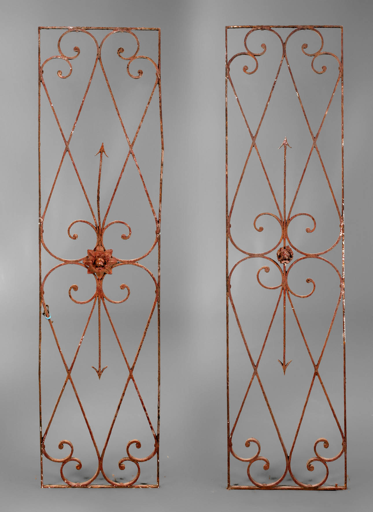 Paar Ziergitter Schmiedeeisen