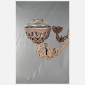 Großer Deckenlüster Eisenguss