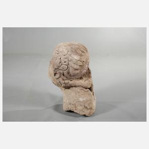 Kopf einer barocken Gartenfigur