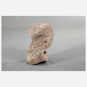 Kopf einer barocken Gartenfigur