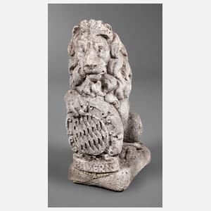 Gartenfigur bayerischer Löwe