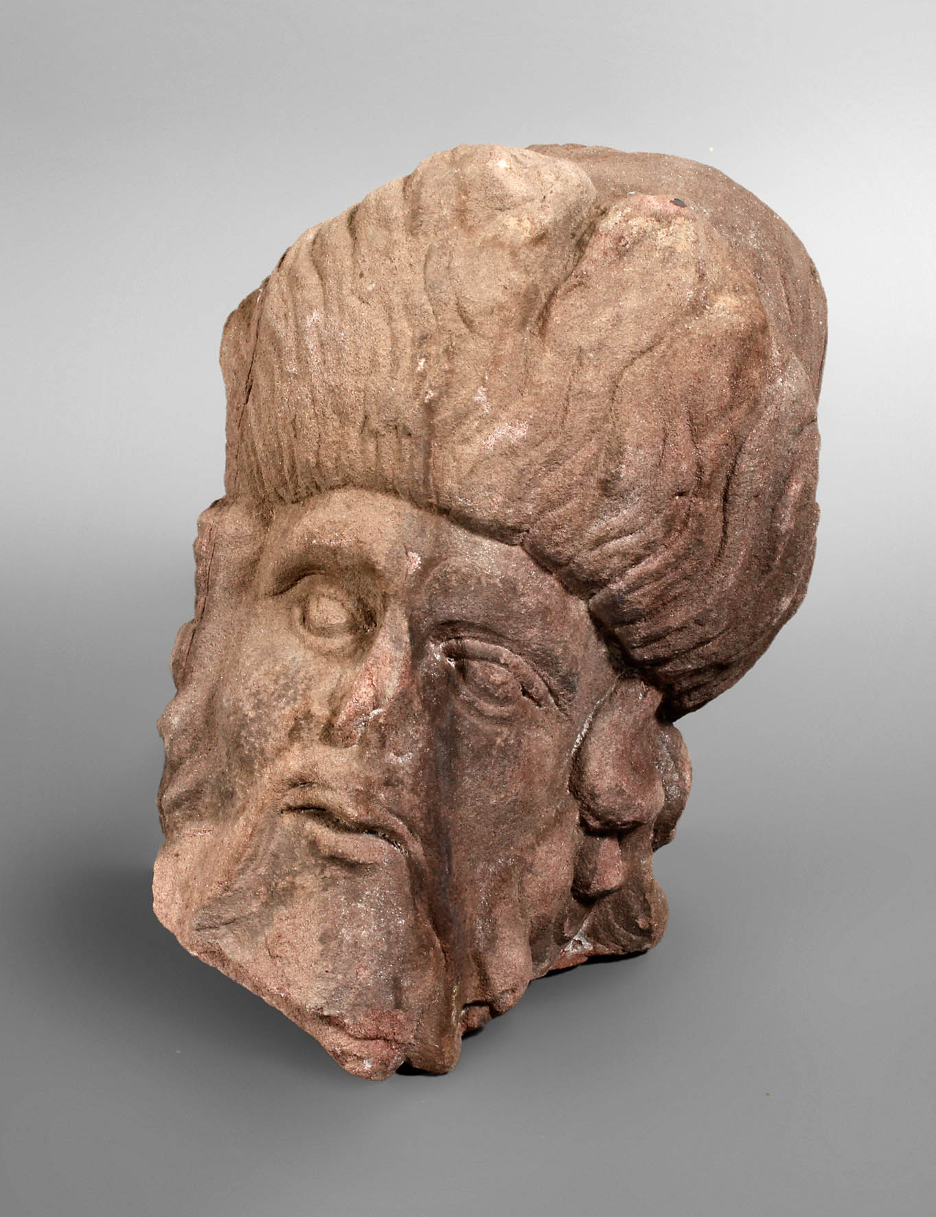 Kopf einer barocken Gartenfigur