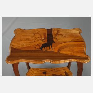 Intarsierter Beistelltisch