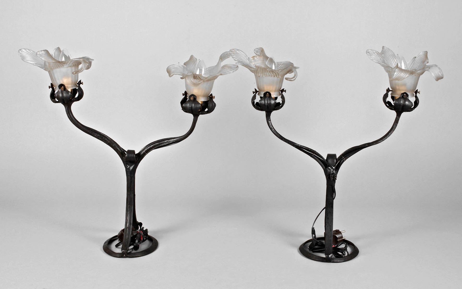 Paar Tischlampen Jugendstil