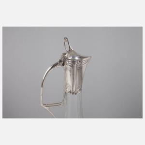 Karaffe mit Silbermontierung