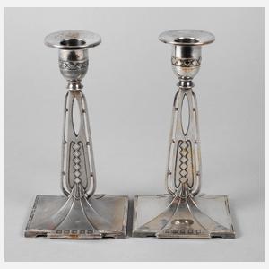 WMF Geislingen Paar Jugendstilleuchter