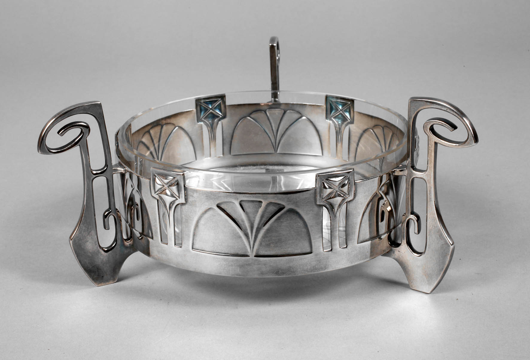 WMF Geislingen Schale mit Glaseinsatz