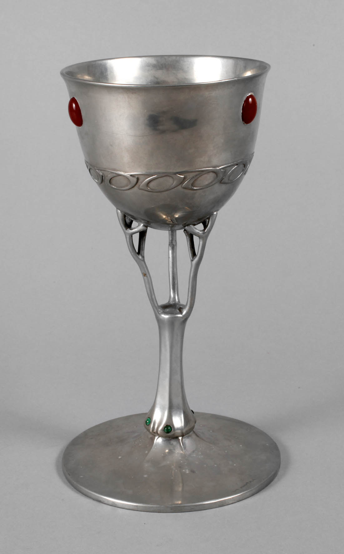 Imperial Zinn Jugendstilpokal