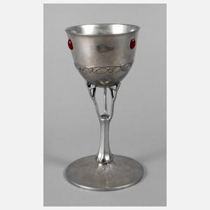 Imperial Zinn Jugendstilpokal