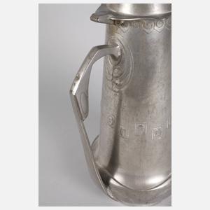 Joseph Maria Olbrich große Zinnkanne