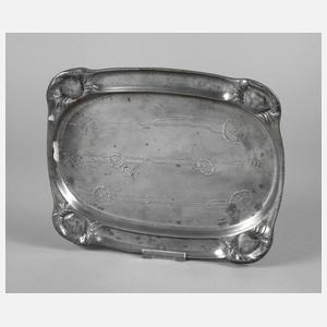 Zinntablett Jugendstil