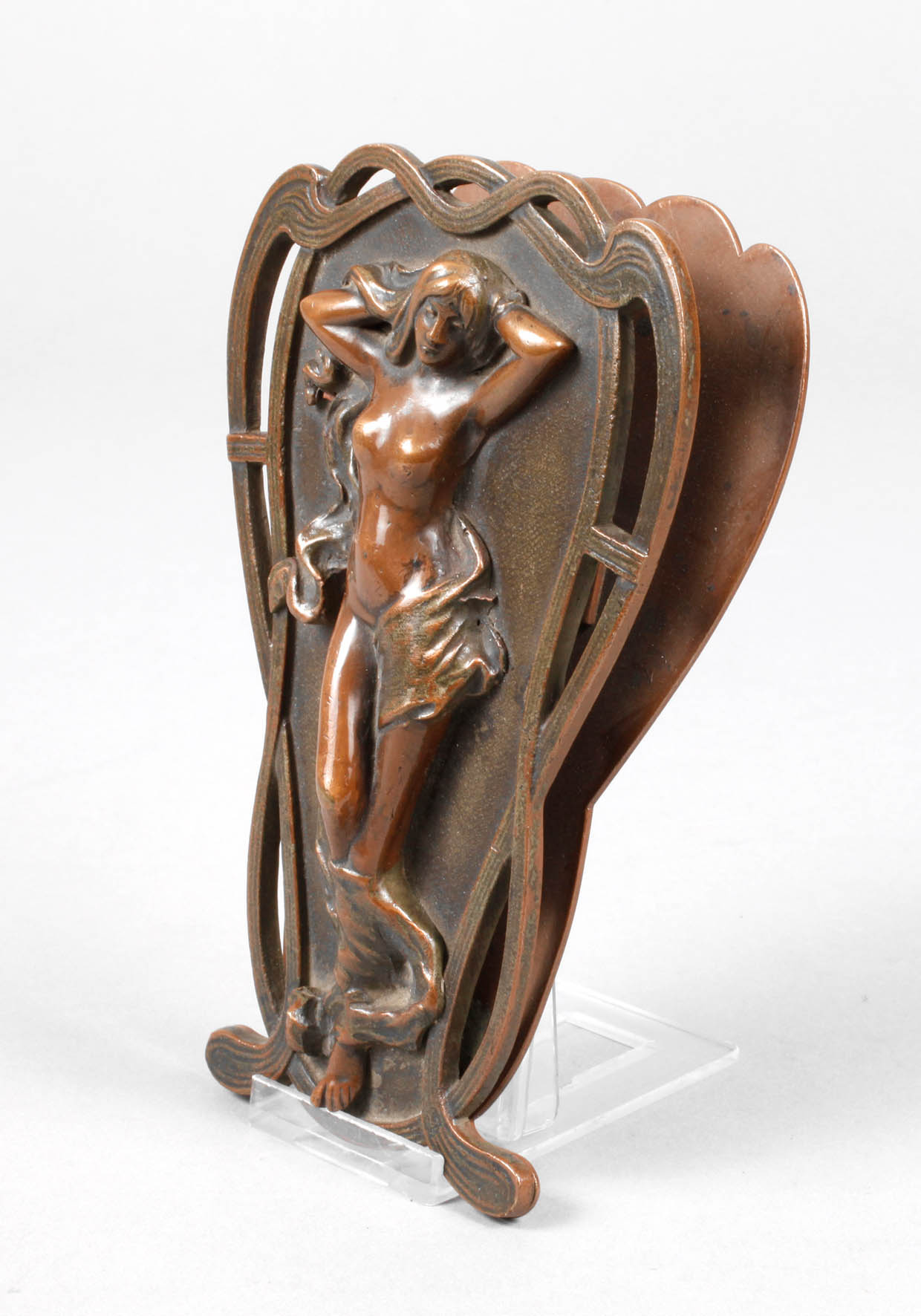 Bronze Blatthalter als Clip