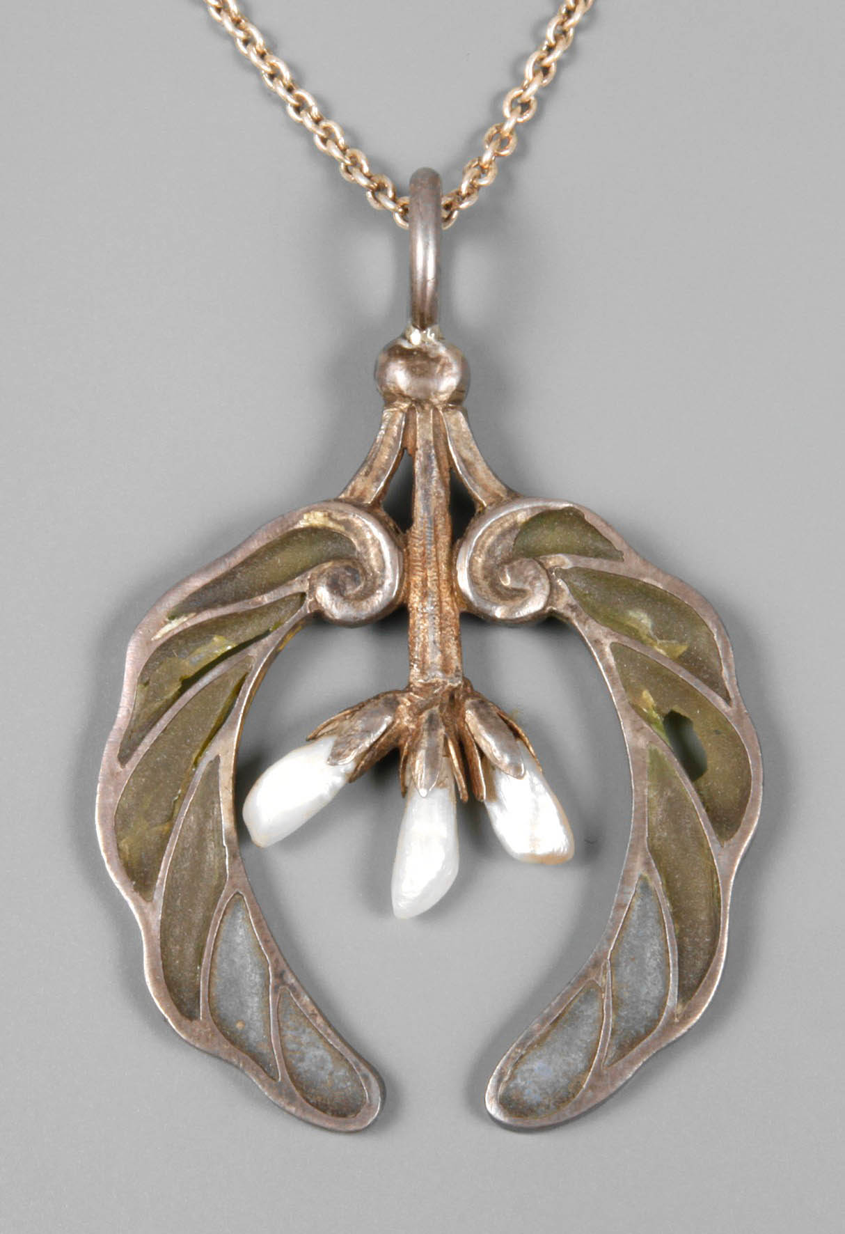 Anhänger Fensteremail mit Perlen