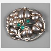 Brosche mit Chrysopras111